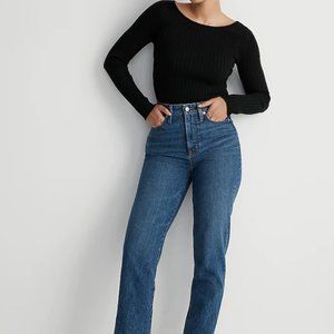 Madewell The Petite Curvy Perfect Vintage Straight Jean in Mayfield Wash